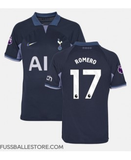 Günstige Tottenham Hotspur Cristian Romero #17 Auswärtstrikot 2023-24 Kurzarm